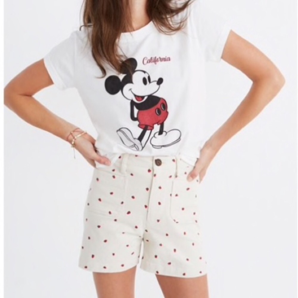 Madewell strawberry shorts